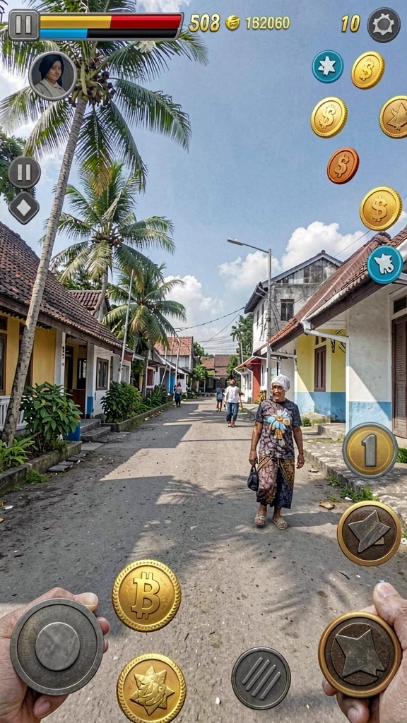 gems365 - Screenshot GEMS365: Menampilkan karakter utama dalam aksi.