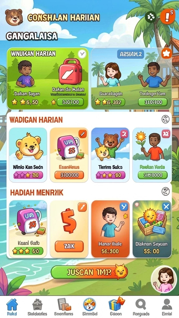 gocap123 - Tangkapan layar karakter yang dapat dikustomisasi.
