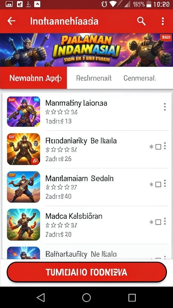 nagaempire - Tampilan antarmuka yang intuitif dan mudah dipahami.